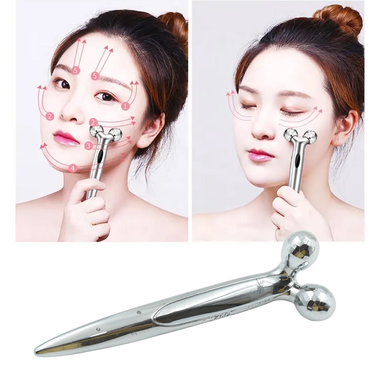 8358 360 Degree Facial Roller, designed for face lifting and skin tightening, improves blood circulation and reduces puffiness. 8358 360 Degree Facial Roller, designed for face lifting and skin tightening, improves blood circulation and reduces puffiness.